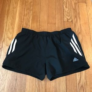 Adidas black shorts with stripes size Small